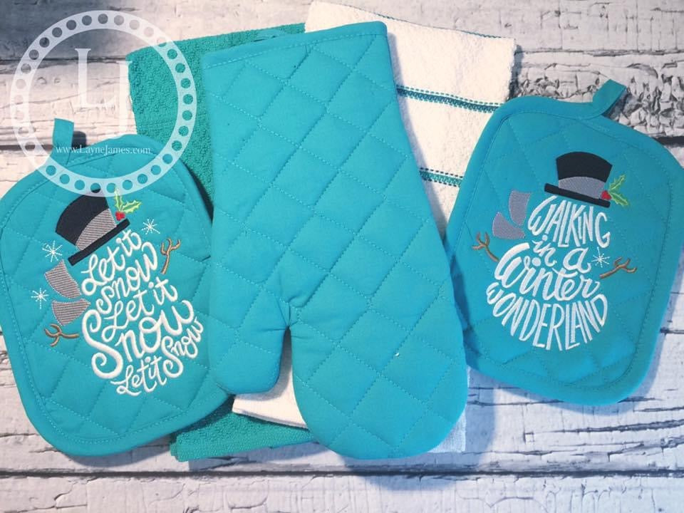 Embroidered Kitchen Set