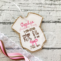 Custom Baby Birth Ornament