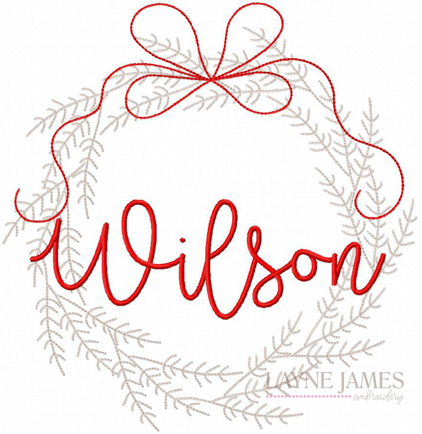 Embroidered Christmas Towel