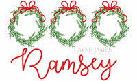 Embroidered Christmas Towel