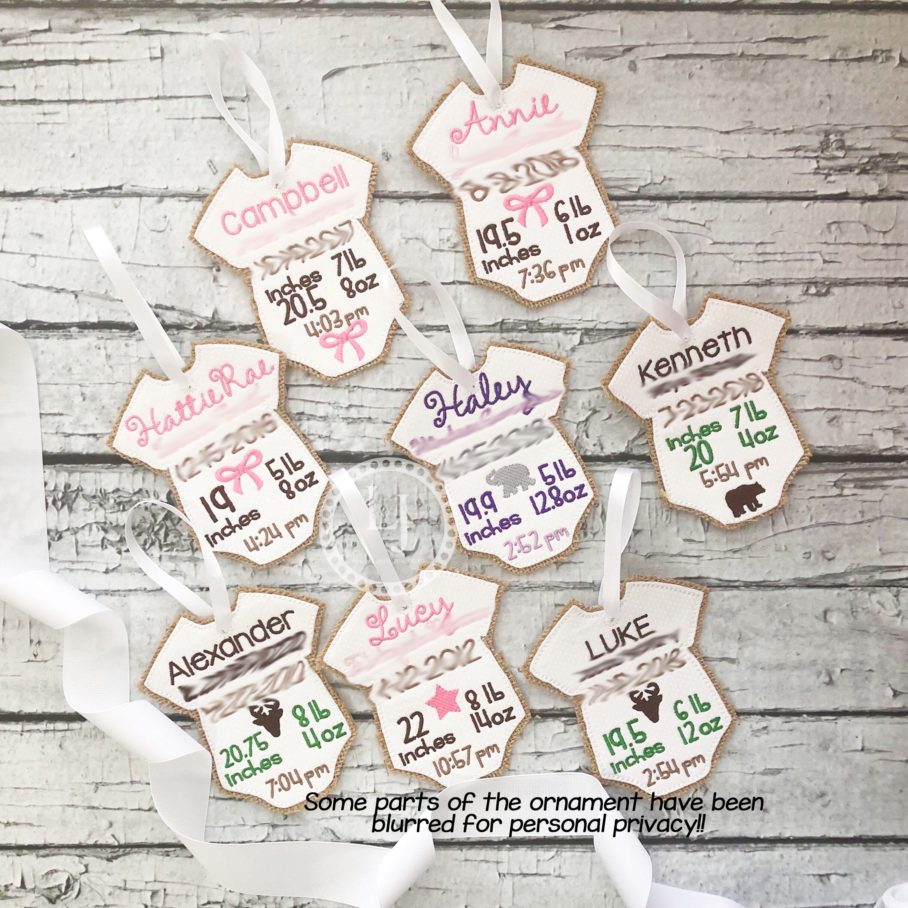 Custom Baby Birth Ornament – Layne James